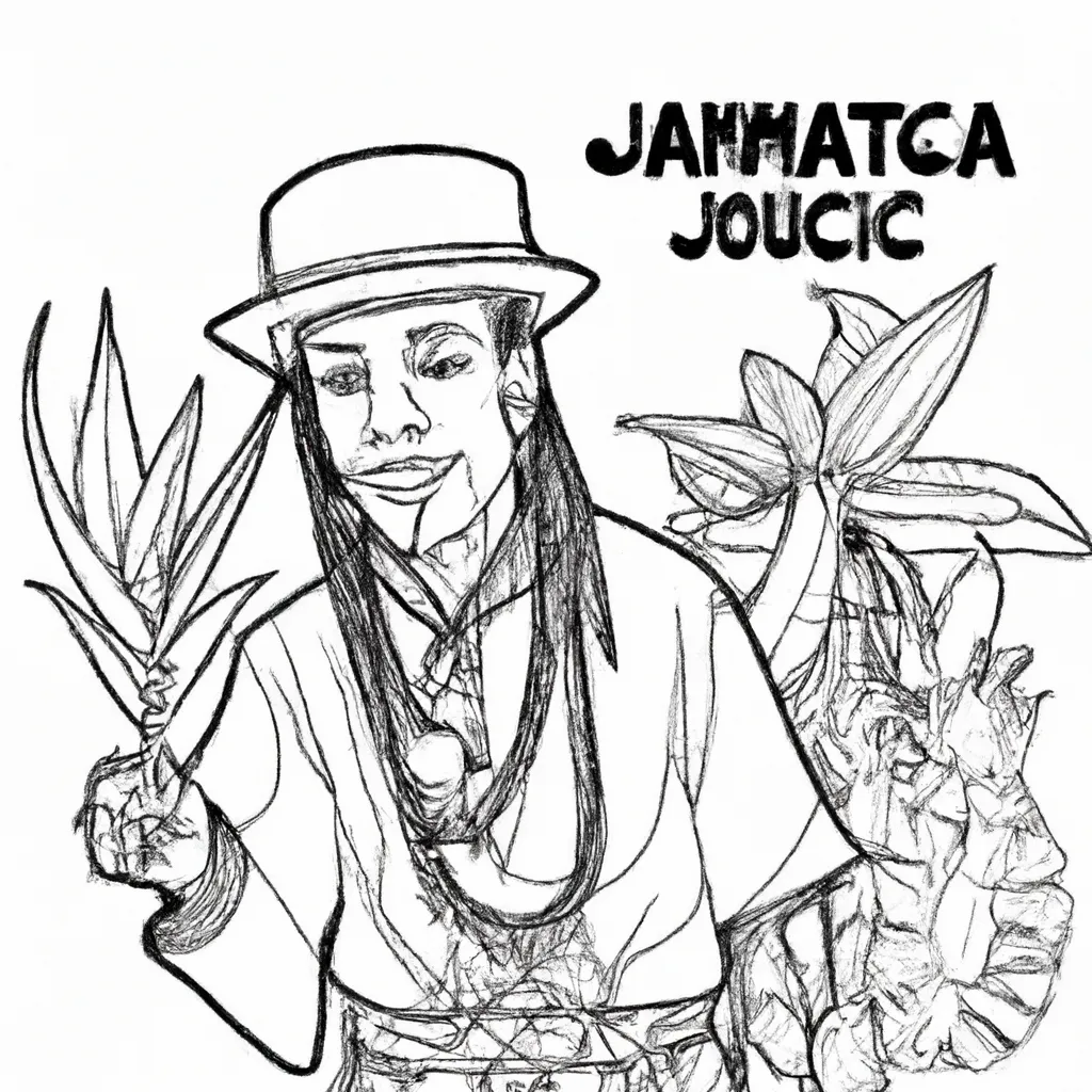 desenhos cultura jamaicana imprimir colorir gratis 6