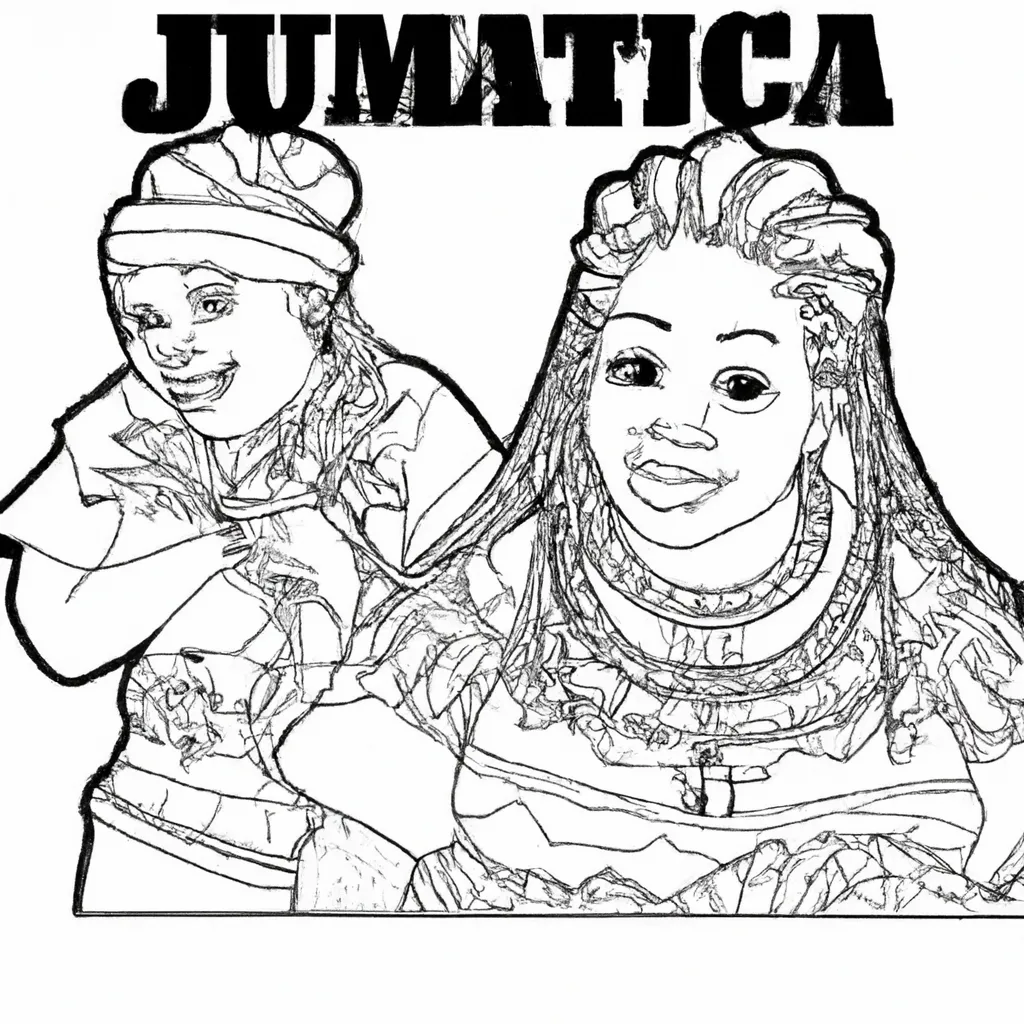 desenhos cultura jamaicana imprimir colorir gratis 7