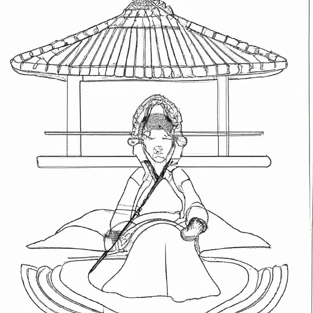 desenhos cultura coreana imprimir colorir gratis 3