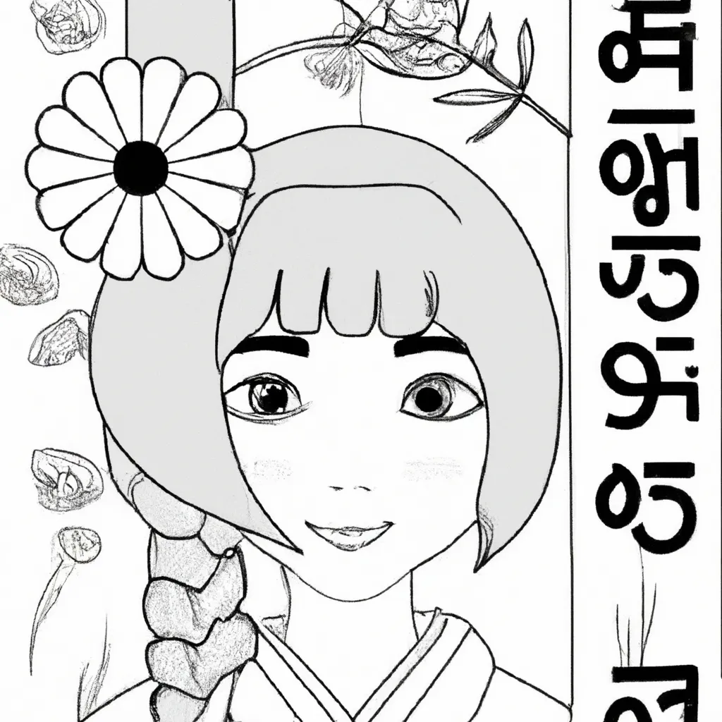 desenhos cultura coreana imprimir colorir gratis 8