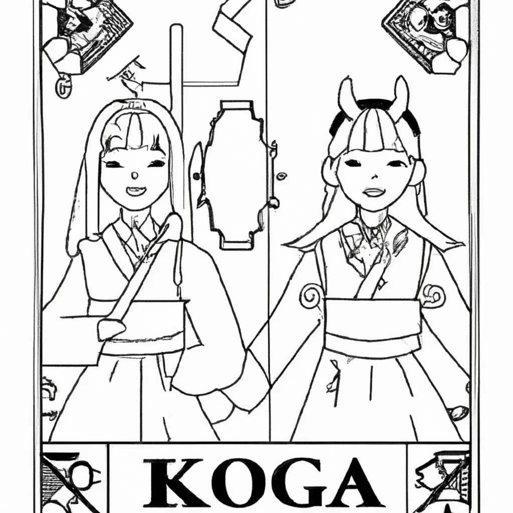 desenhos cultura coreana imprimir colorir gratis 10