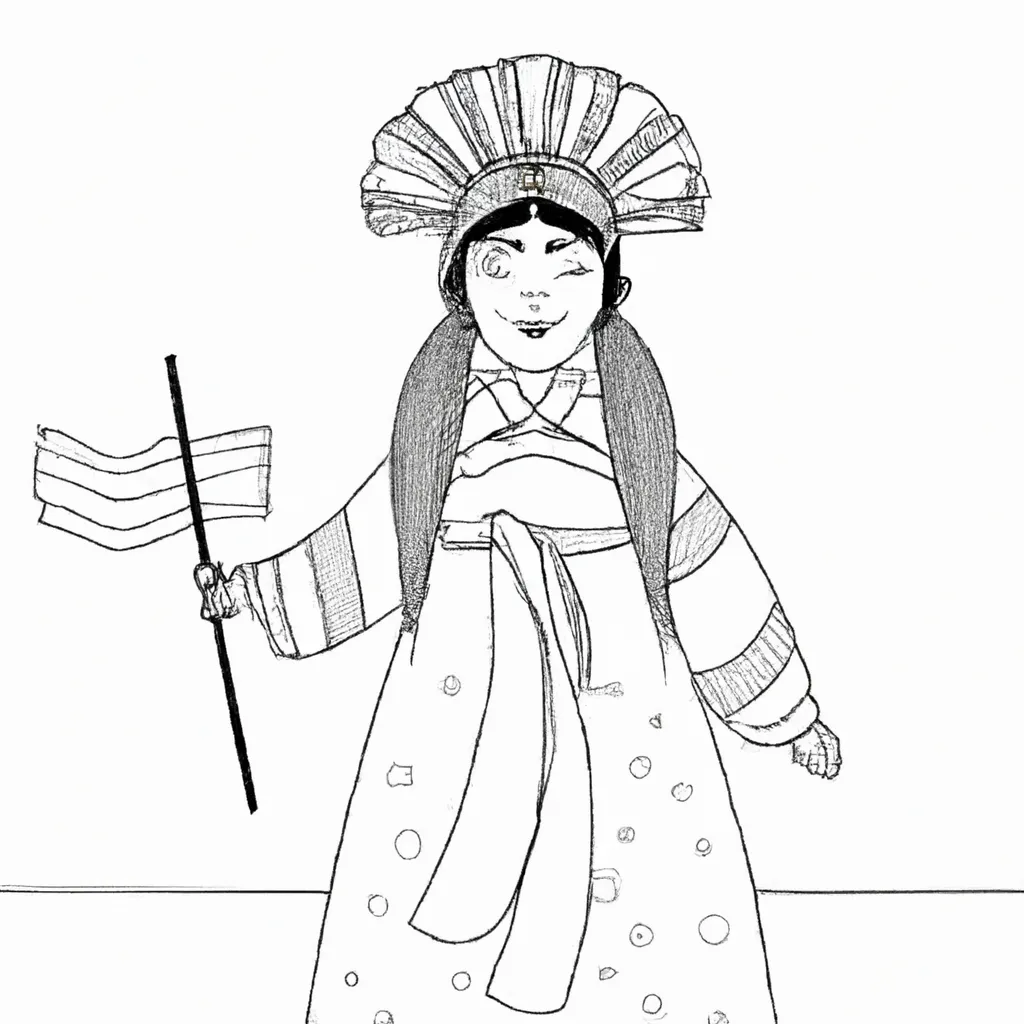 desenhos cultura coreana imprimir colorir gratis 12