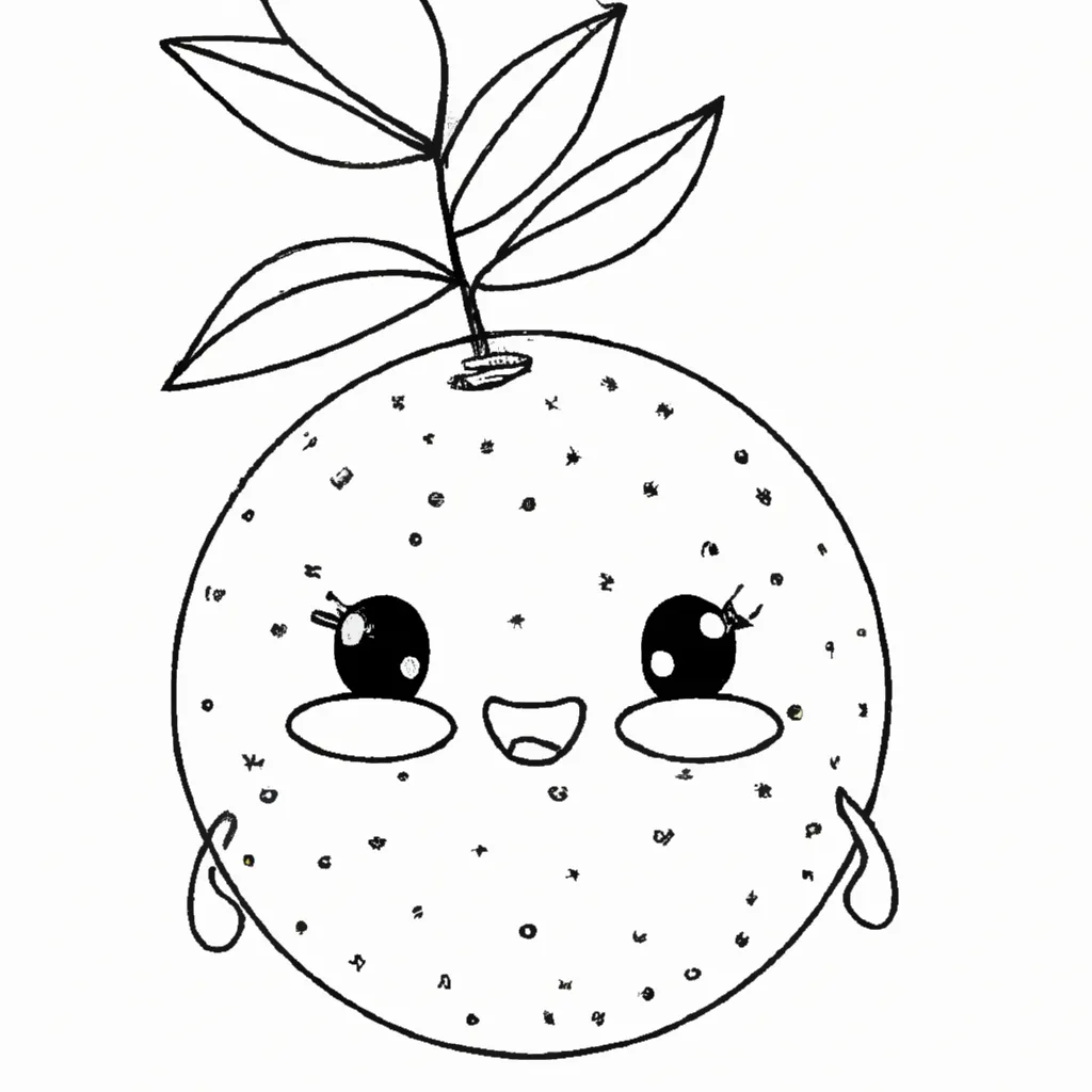 desenhos laranja kawaii imprimir colorir gratis 1 desenhos laranja kawaii imprimir colorir gratis 1