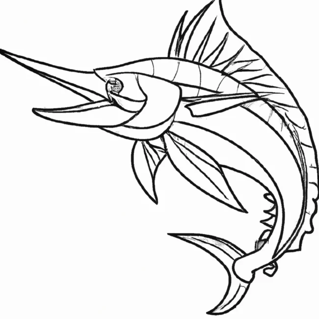 desenhos peixe marlin imprimir colorir gratis 3