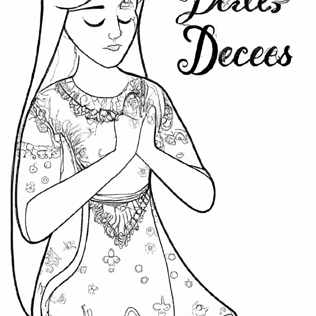 desenhos mulheres orando imprimir colorir gratis 7