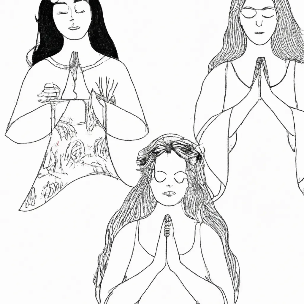 desenhos mulheres orando imprimir colorir gratis 9