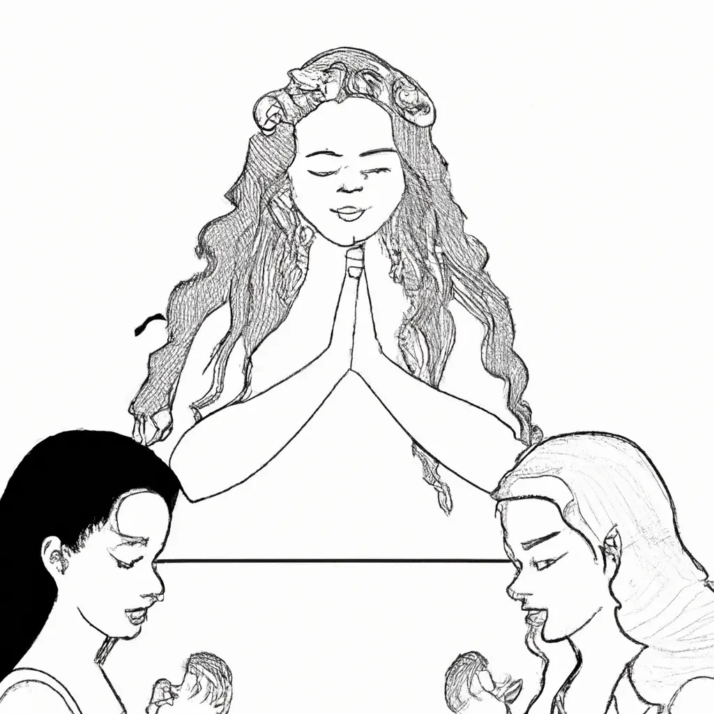 desenhos mulheres orando imprimir colorir gratis 14
