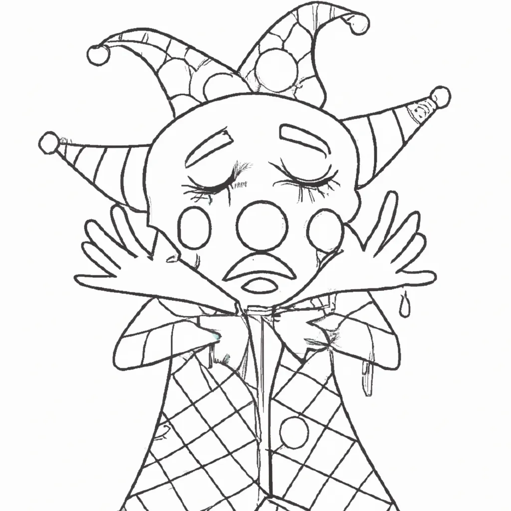 desenhos palhaca chorando imprimir colorir gratis