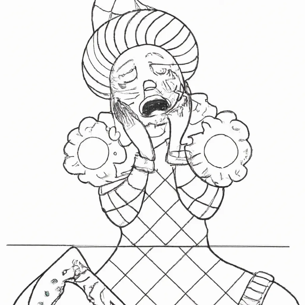 desenhos palhaca chorando imprimir colorir gratis 4