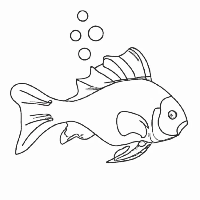 desenhos peixe bolha imprimir colorir gratis 7