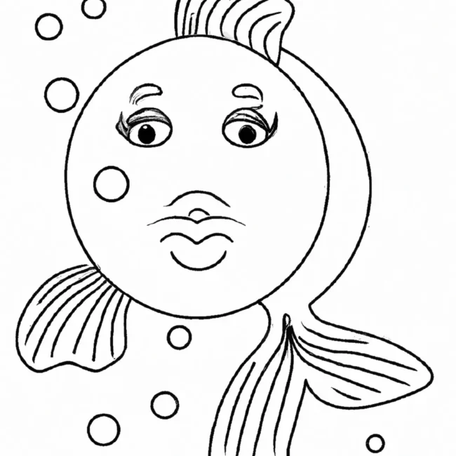 desenhos peixe bolha imprimir colorir gratis 11