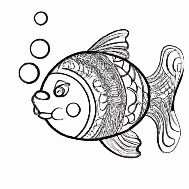 desenhos peixe bolha imprimir colorir gratis 12
