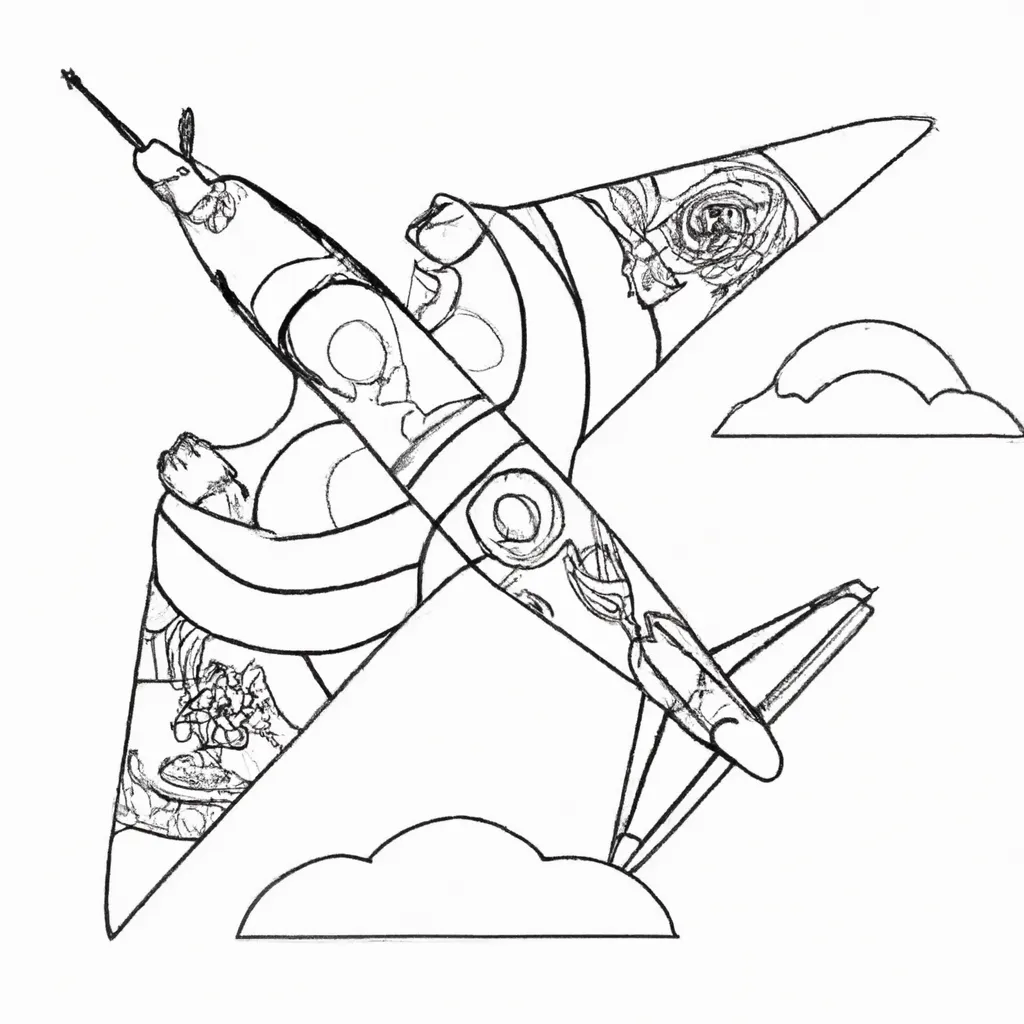 desenhos tatuagem aviao imprimir colorir gratis 3