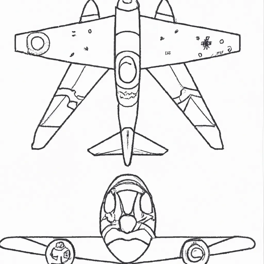 desenhos tatuagem aviao imprimir colorir gratis 9