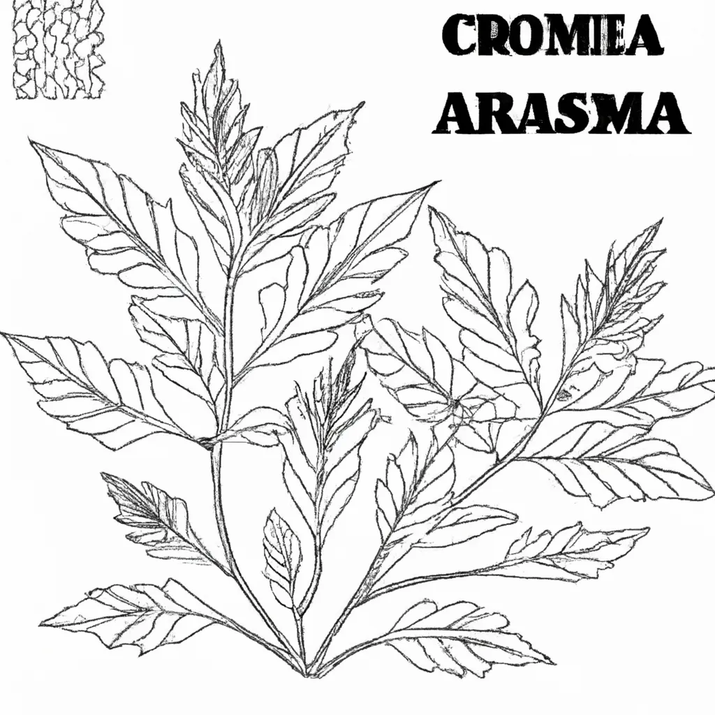 desenhos strobilanthes crispa imprimir colorir gratis 2