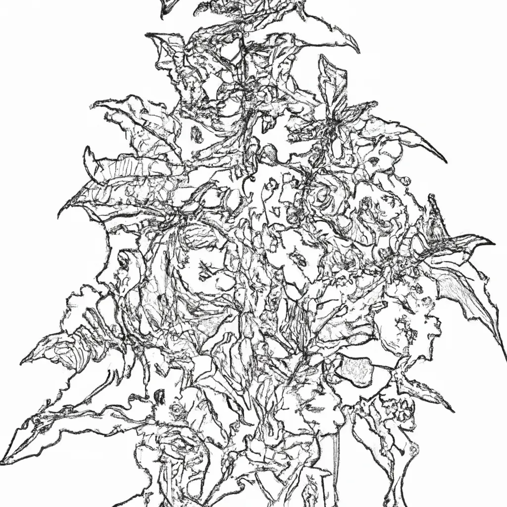 desenhos strobilanthes crispa imprimir colorir gratis 3