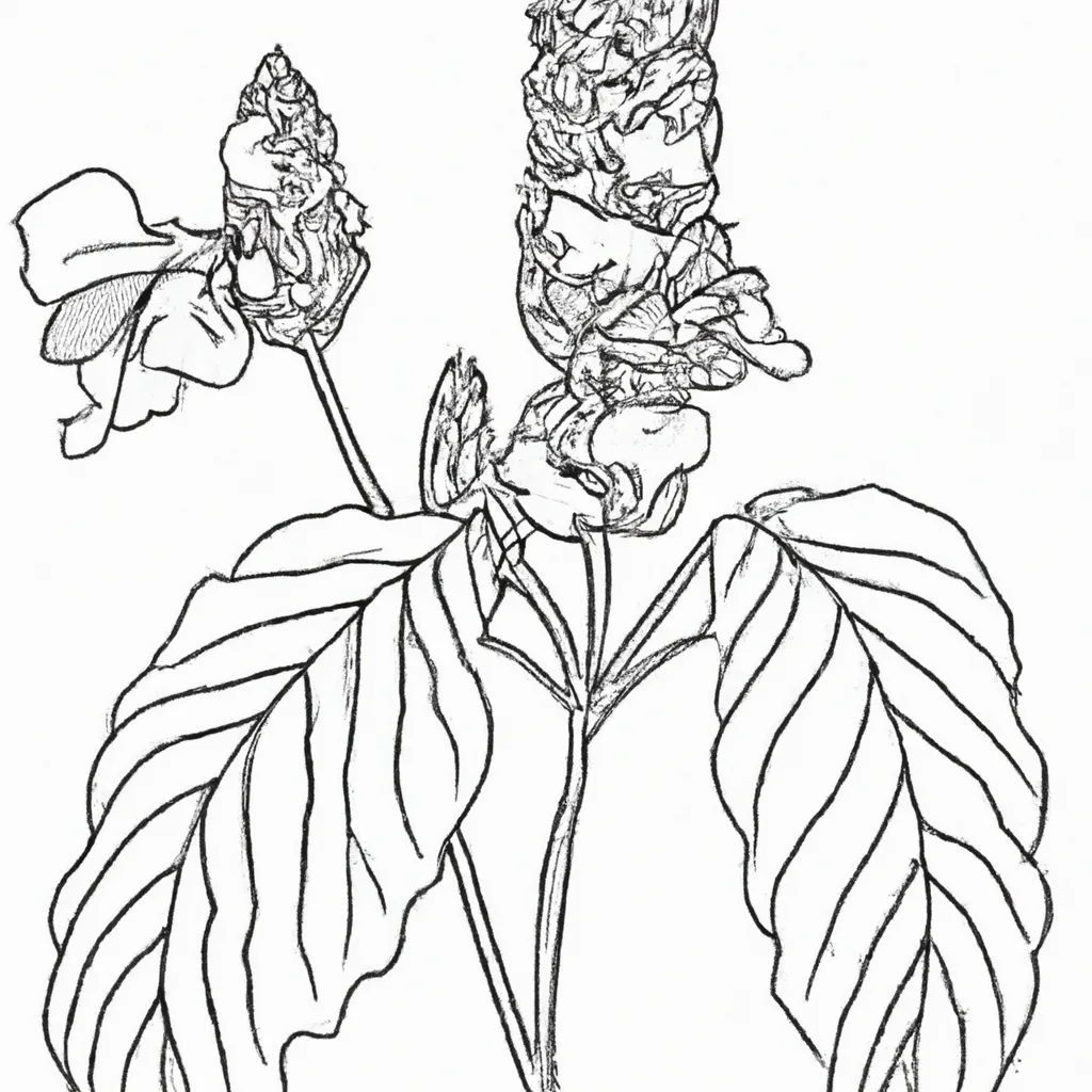 desenhos strobilanthes crispa imprimir colorir gratis 8