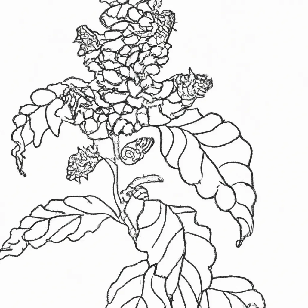 desenhos strobilanthes crispa imprimir colorir gratis 10