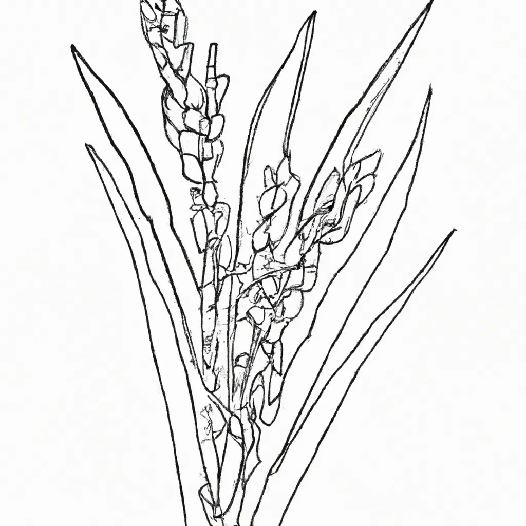 desenhos planta arroz imprimir colorir gratis