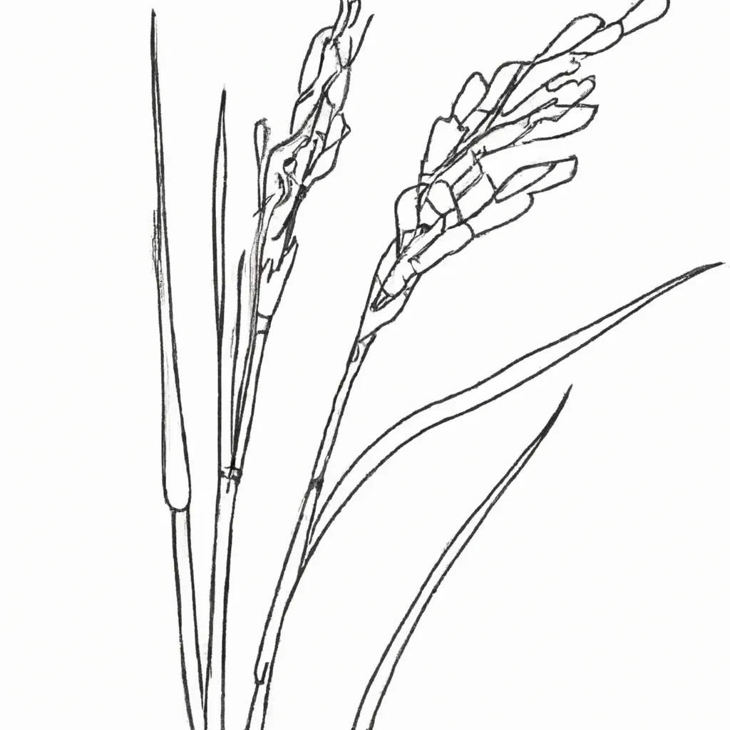 desenhos planta arroz imprimir colorir gratis 1