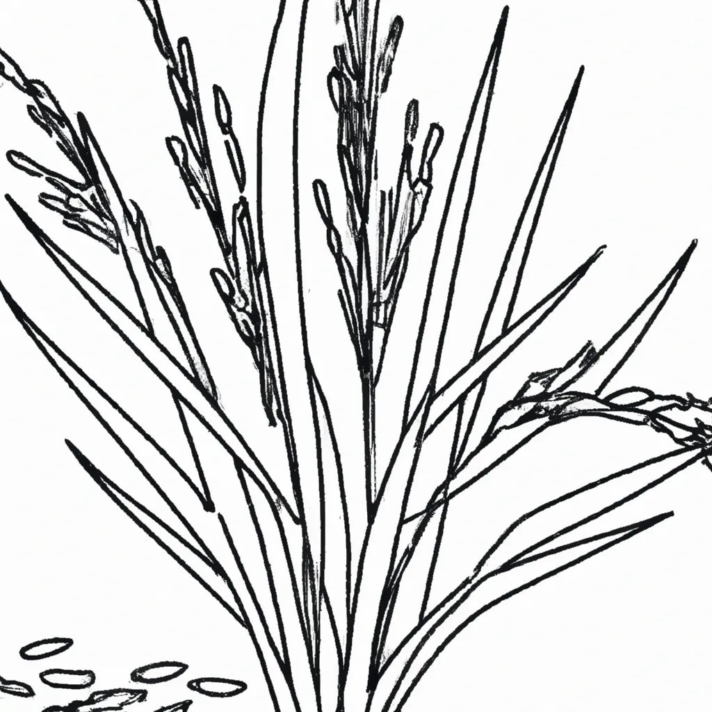 desenhos planta arroz imprimir colorir gratis 3