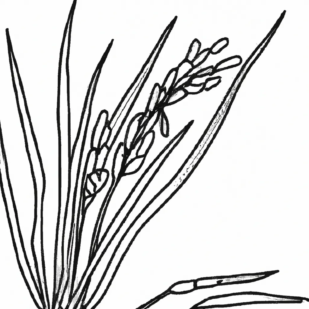 desenhos planta arroz imprimir colorir gratis 4