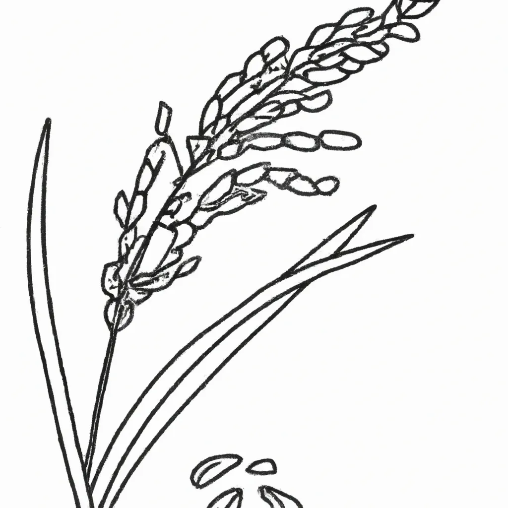 desenhos planta arroz imprimir colorir gratis 5