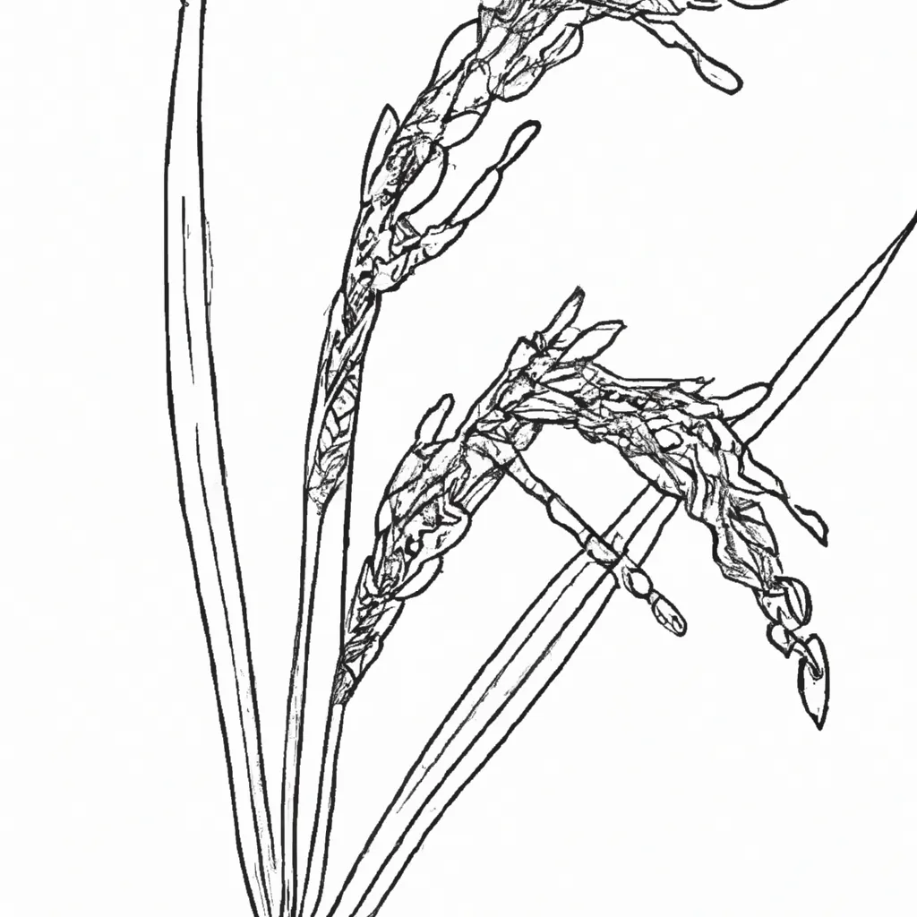 desenhos planta arroz imprimir colorir gratis 9