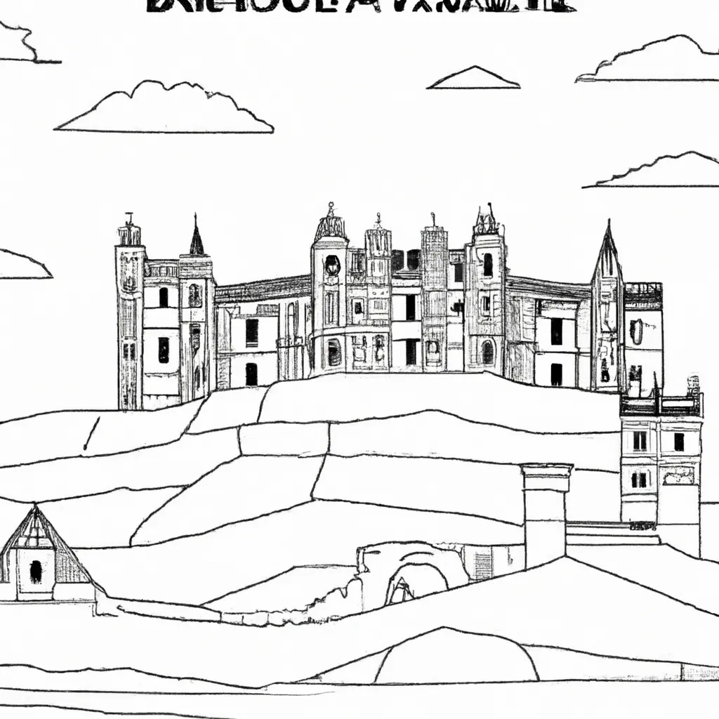desenhos castelo bamburgh imprimir colorir gratis 2