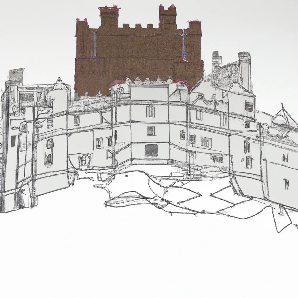 desenhos castelo bamburgh imprimir colorir gratis 3