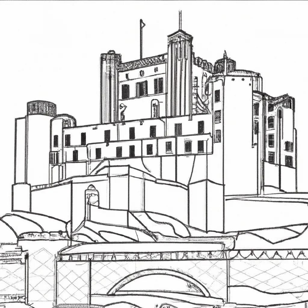 desenhos castelo bamburgh imprimir colorir gratis 5