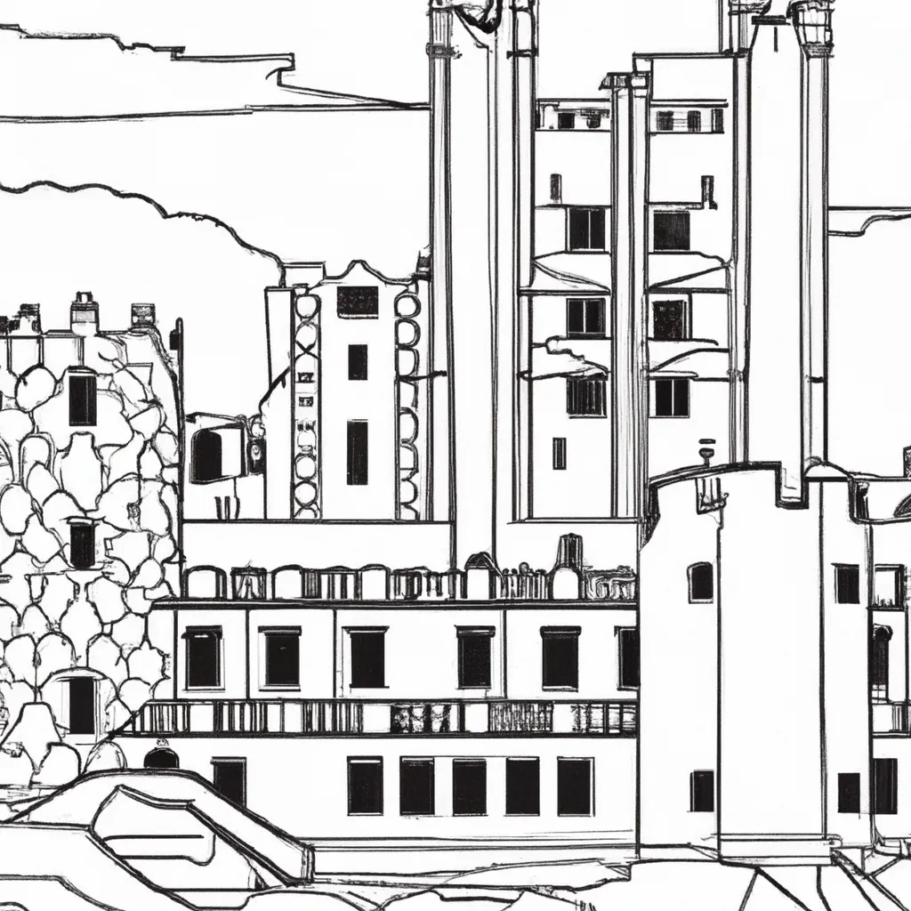 desenhos castelo bamburgh imprimir colorir gratis 8