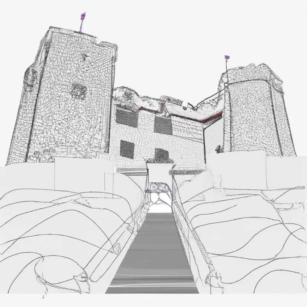 desenhos castelo bamburgh imprimir colorir gratis 14