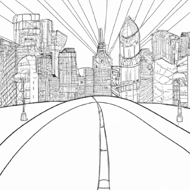 desenhos cidade luzes imprimir colorir gratis 2