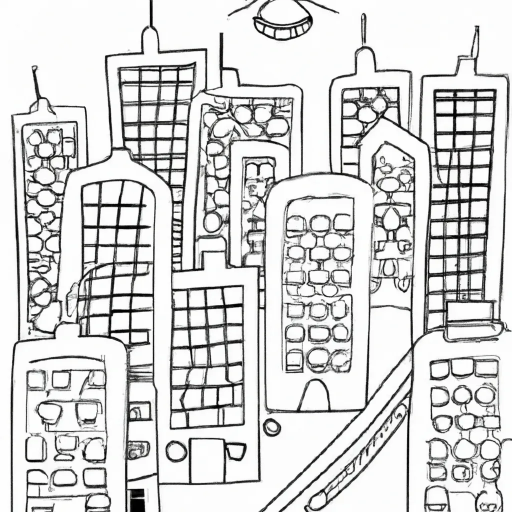 desenhos cidade luzes imprimir colorir gratis 9
