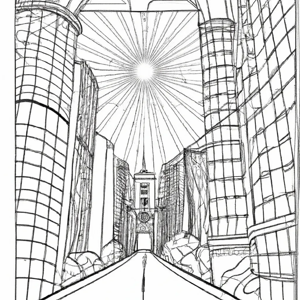 desenhos cidade luzes imprimir colorir gratis 12