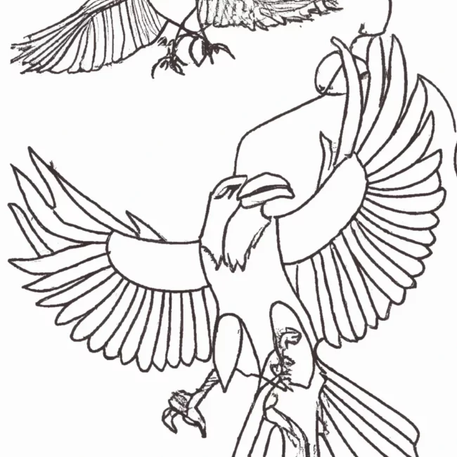 desenhos corvos odin imprimir colorir gratis 8