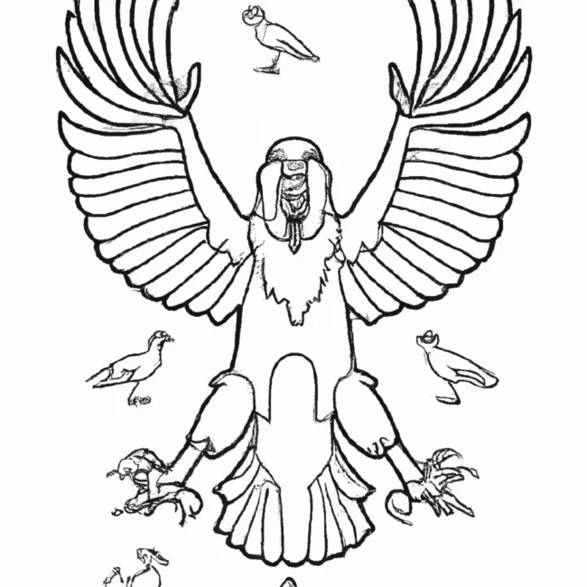 desenhos corvos odin imprimir colorir gratis 10