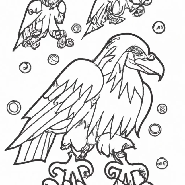 desenhos corvos odin imprimir colorir gratis 14