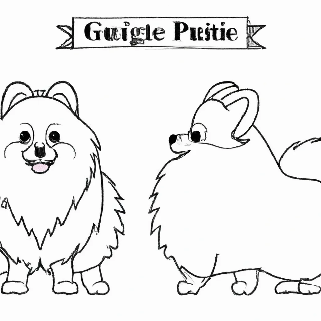 desenhos zwergspitz imprimir colorir gratis 1