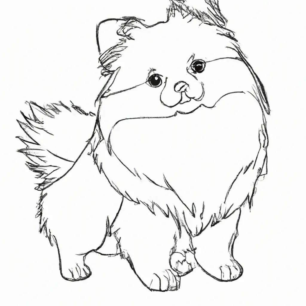 desenhos zwergspitz imprimir colorir gratis 2