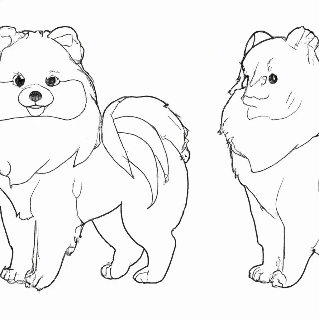 desenhos zwergspitz imprimir colorir gratis 4