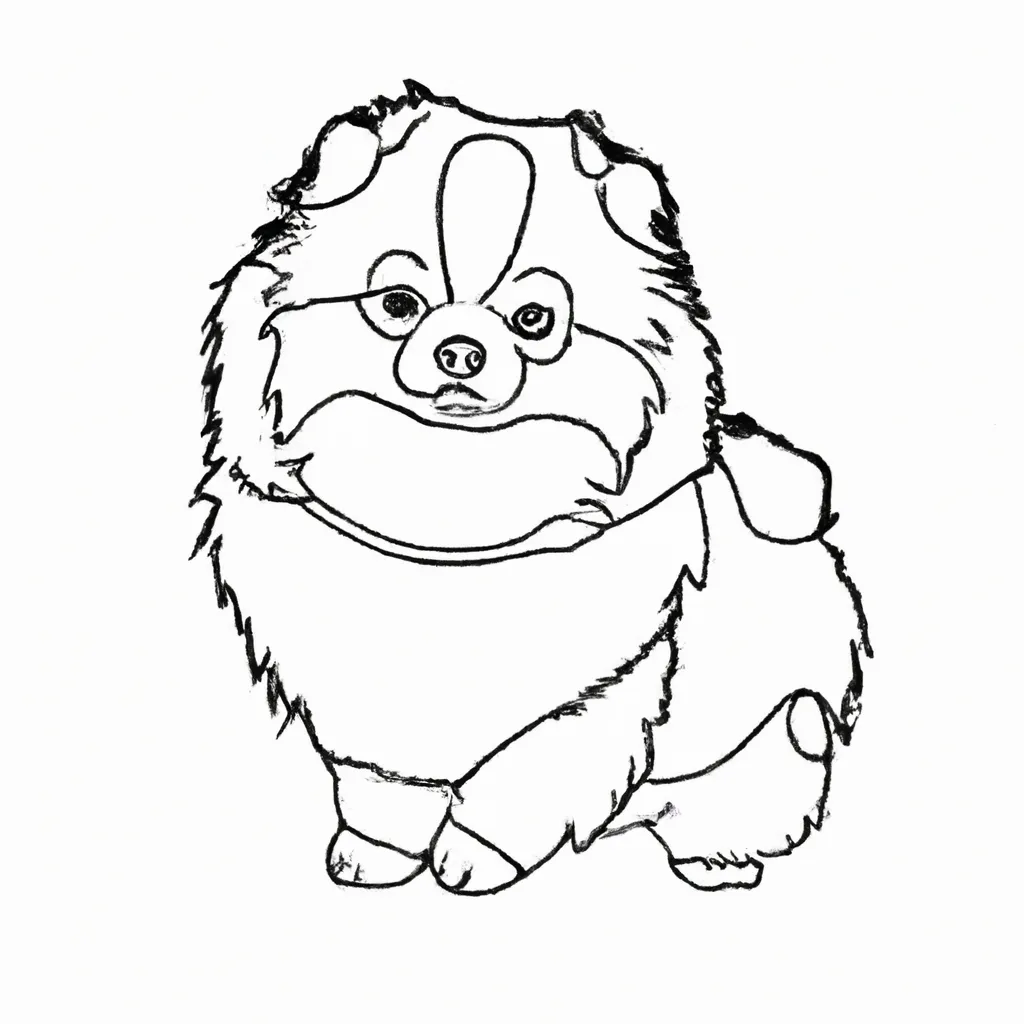 desenhos zwergspitz imprimir colorir gratis 6