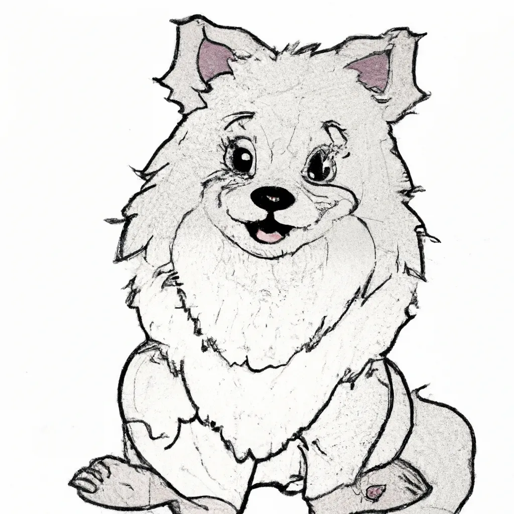 desenhos zwergspitz imprimir colorir gratis 7