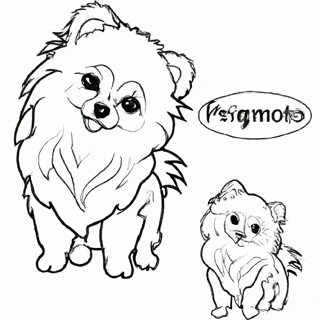 desenhos zwergspitz imprimir colorir gratis 8