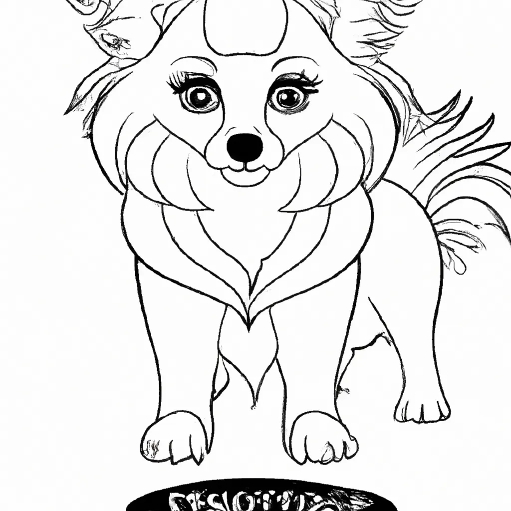 desenhos zwergspitz imprimir colorir gratis 9