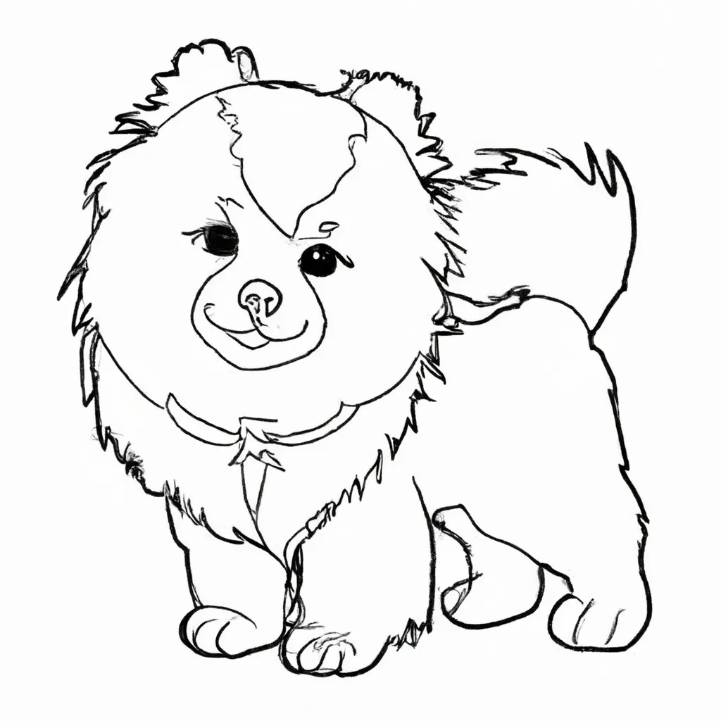 desenhos zwergspitz imprimir colorir gratis 10