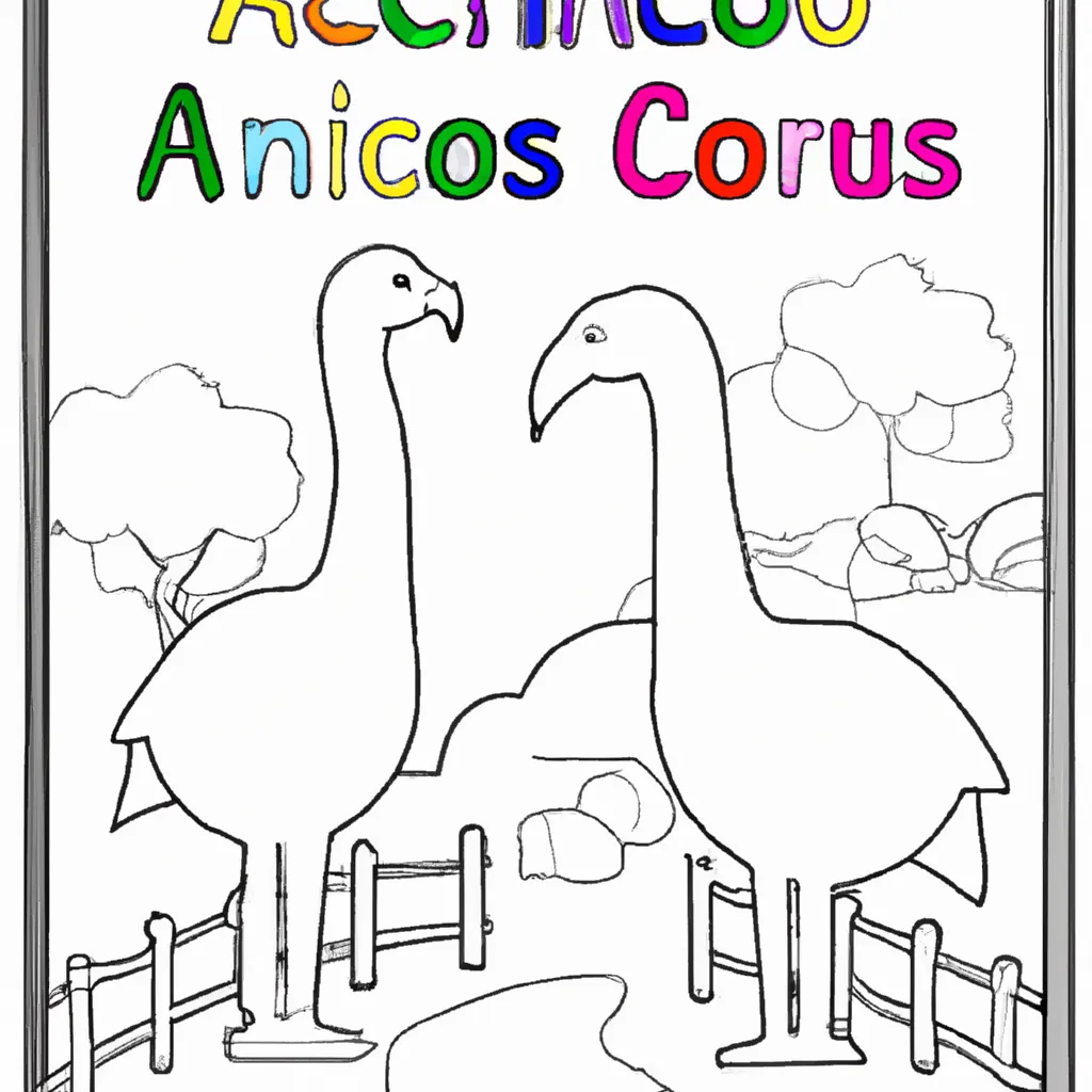desenhos parque avestruz imprimir colorir gratis 14