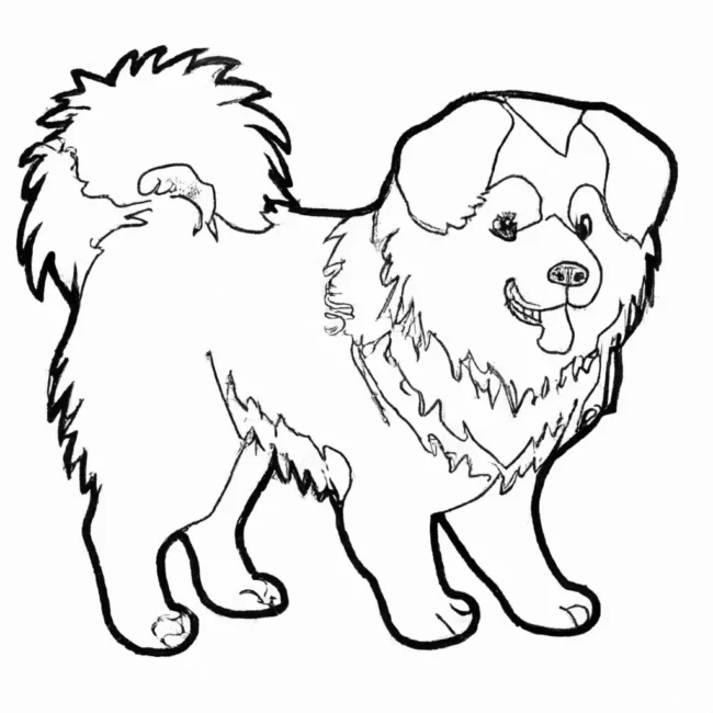 desenhos cachorros japoneses imprimir colorir gratis 5