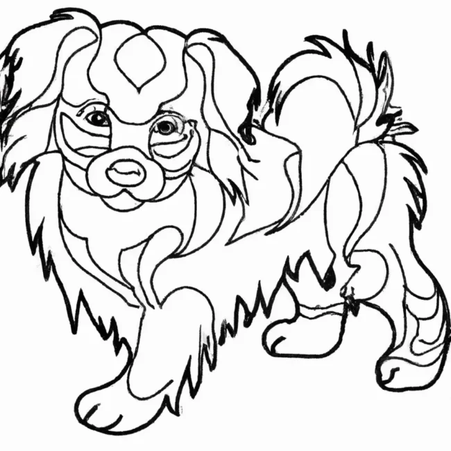 desenhos cachorros chineses imprimir colorir gratis 3